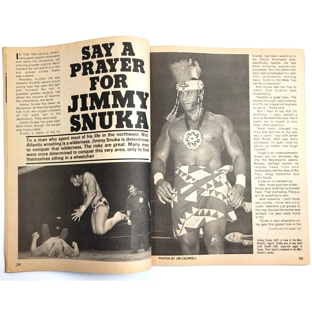THE WRESTLER - APRIL‎ 1979 - JIMMY SNUKA / LARRY ZBYSZKO / BOB BACKLUND / BRUNO